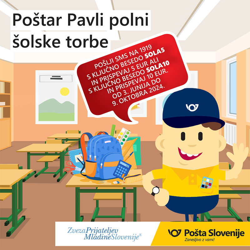 Pričenja se dobrodelna akcija Pošte Slovenije in Zveze prijateljev mladine Slovenije (foto: promocijska fotografija)