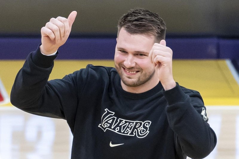 Tooooo Luka Dončić že zabija koše za Los Angeles Lakers, to smo vsi čakali in evforija je zdaj na vrhuncu! (foto: Profimedia)