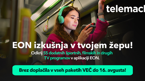 Telemach vsem mobilnim uporabnikom odpira dodatne vsebine v aplikaciji EON TV