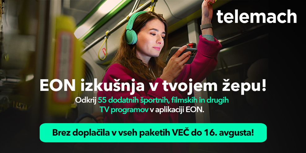 Telemach vsem mobilnim uporabnikom odpira dodatne vsebine v aplikaciji EON TV (foto: promocijska fotografija)