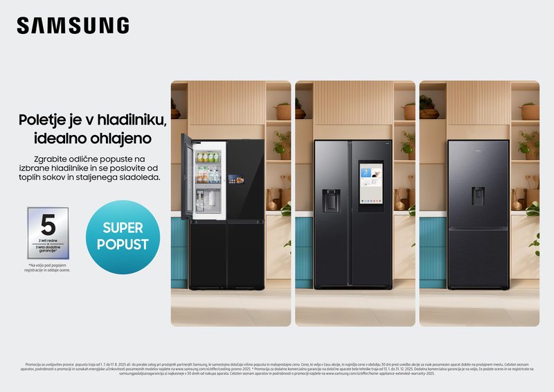 Poletje na krožniku: Naj vas razvajajo osvežilne pijače, poletni recepti in – pametni hladilniki Samsung