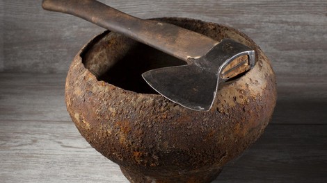 Arheologi izkopali 3000 let staro sekiro in ugotovili, da je nezemeljskega izvora