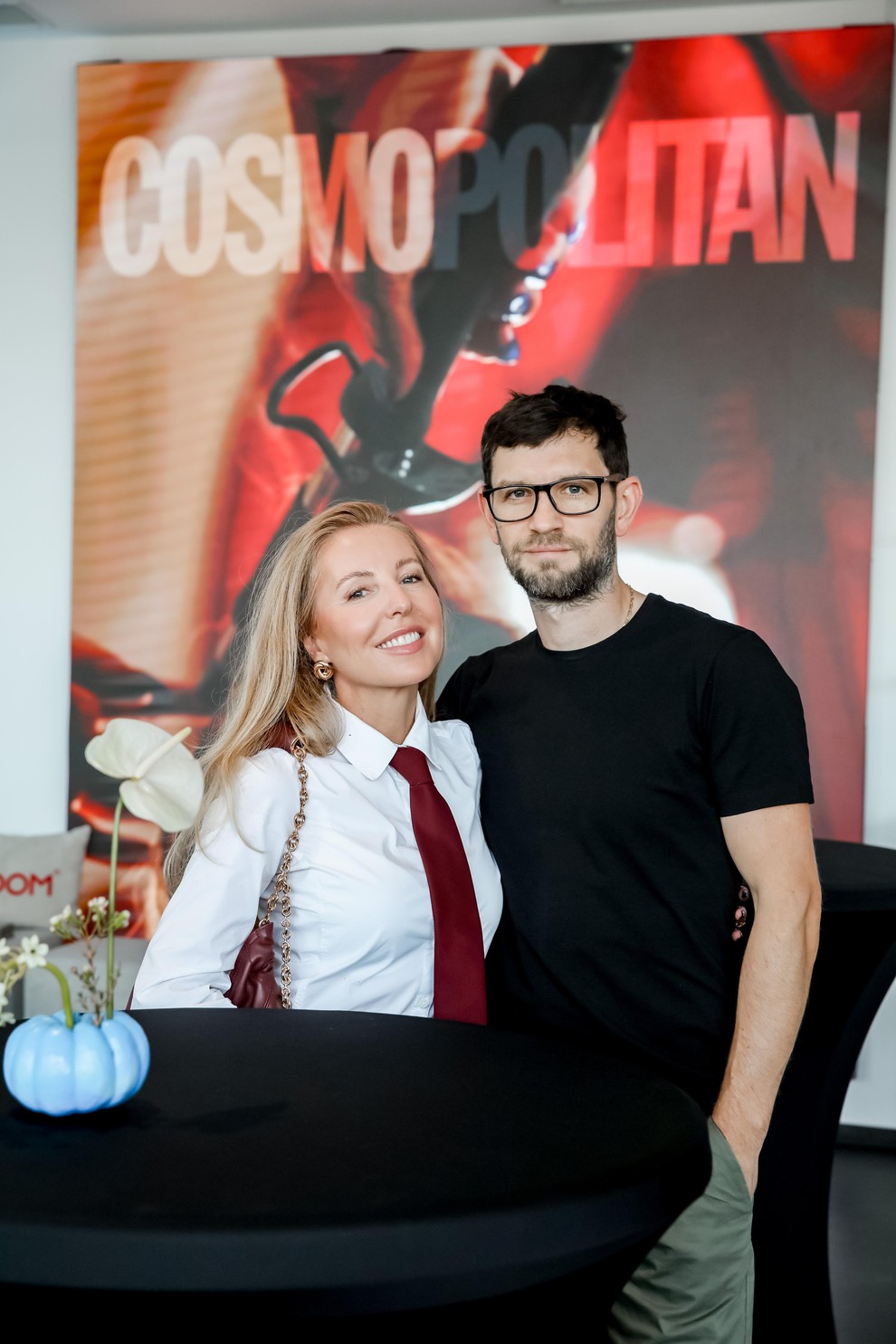 Hajdi Korošec Jazbinšek je ob strani stal njen mož Urban.