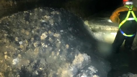 kanalizacija, maščobe, gora masti