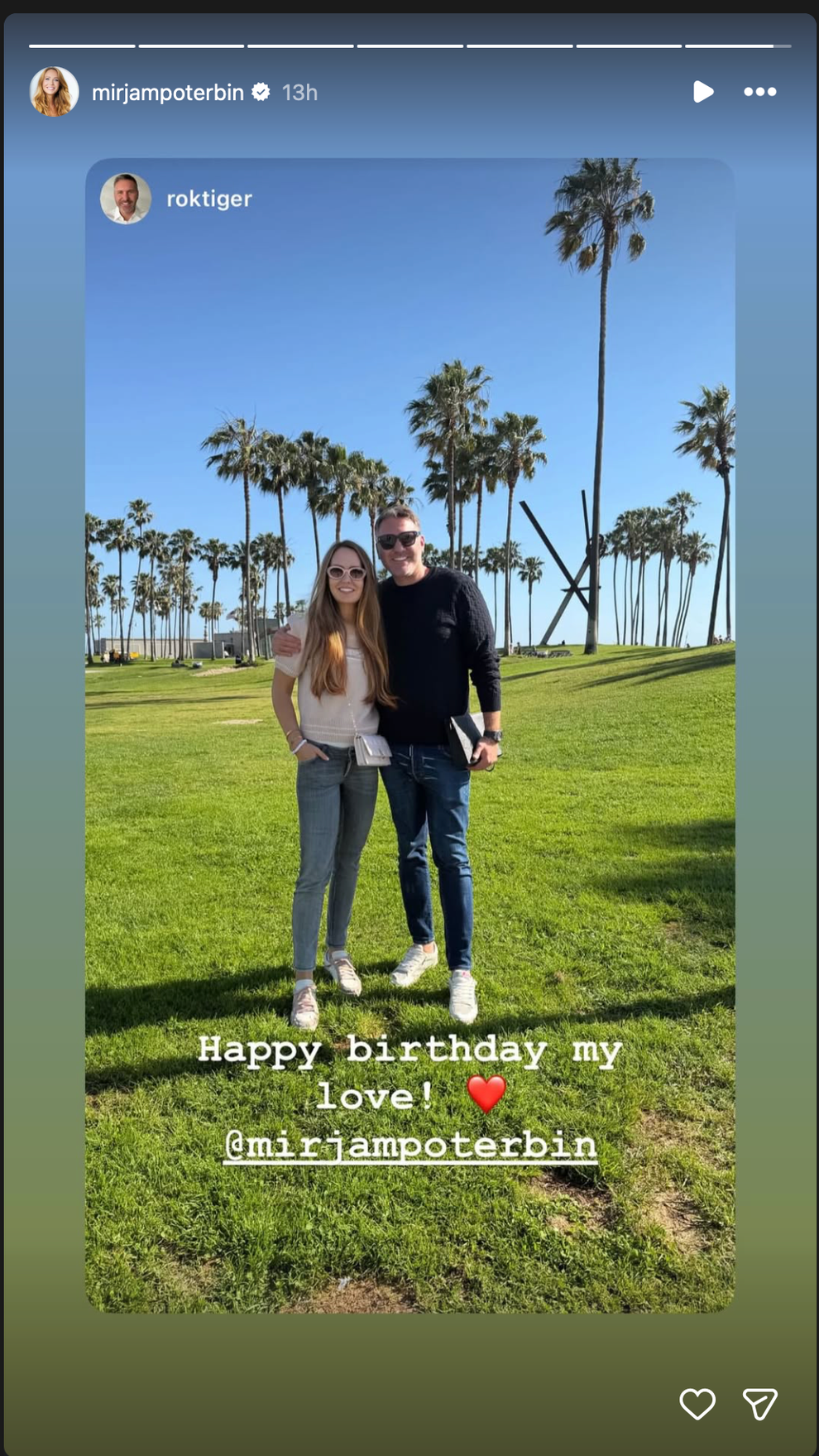 Mirjam Poterbin je v razmerju s podjetnikom Rokom Kramerjem, ki deluje tudi na področju navtike. Širši javnosti ga je prvič …