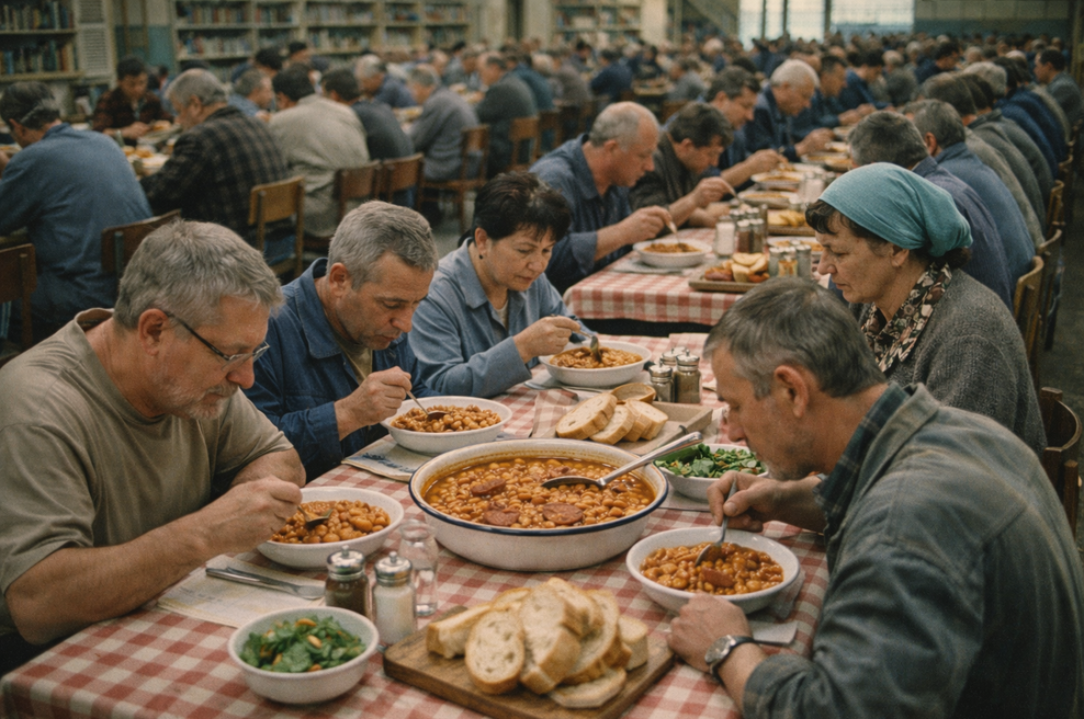 V delavskih menzah Jugoslavije so pogosto stregli tole, številni se niso mogli nasititi: ta jed je danes na voljo tudi v finih restavracijah (foto: Chat GPT)