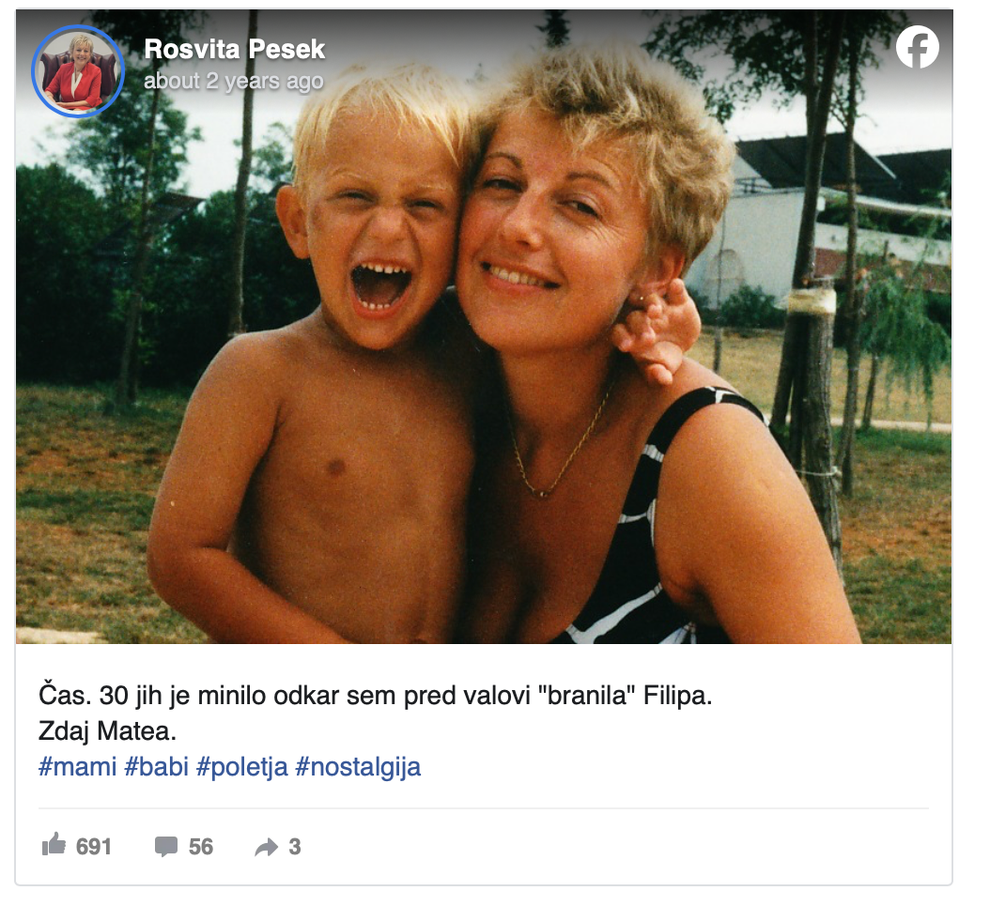 Rosvita je s tem utrinkom mnoge spomnila, kako hitro odrastejo otroci in kako dragoceni so preprosti poletni trenutki, ujeti v …