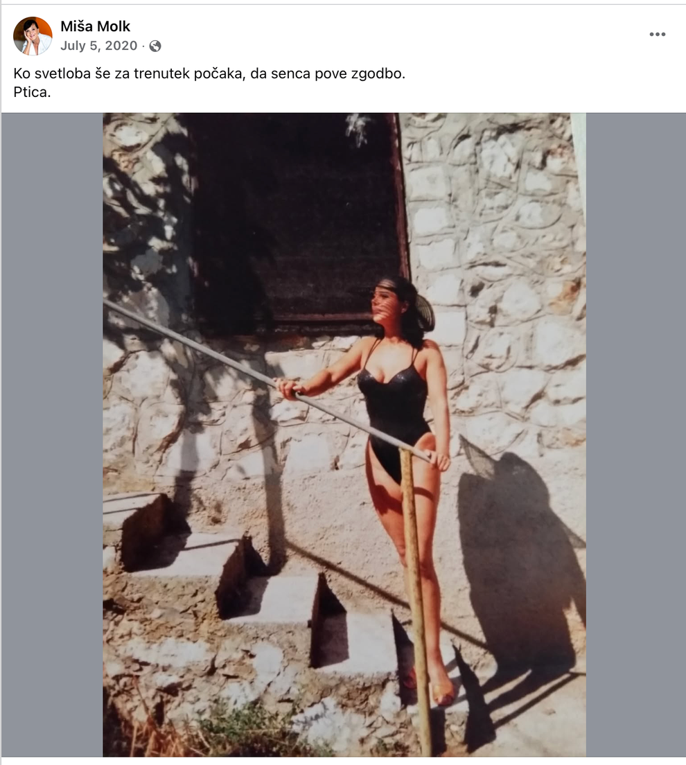 Njena privlačnost pa nikoli ni temeljila zgolj na videzu. Miša Molk je vedno slovela kot ženska z izjemno karizmo, duhovitostjo …