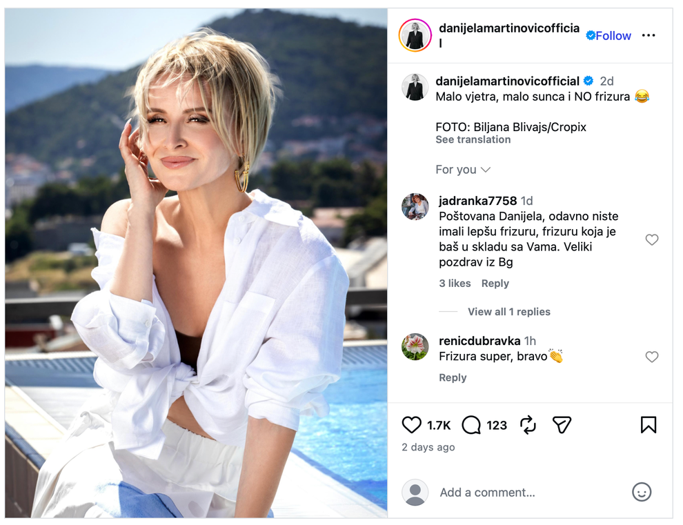 Splitska pevka Danijela Martinović je z objavo fotografije z novo pričesko povzročila pravo razburjenje na družbenih omrežjih. Medtem ko eni …