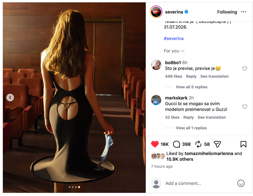 Severina še naprej premika meje in z vsako napovedjo vzbuja veliko zanimanja. Potem ko je razkrila, da kmalu prihajajo kar …