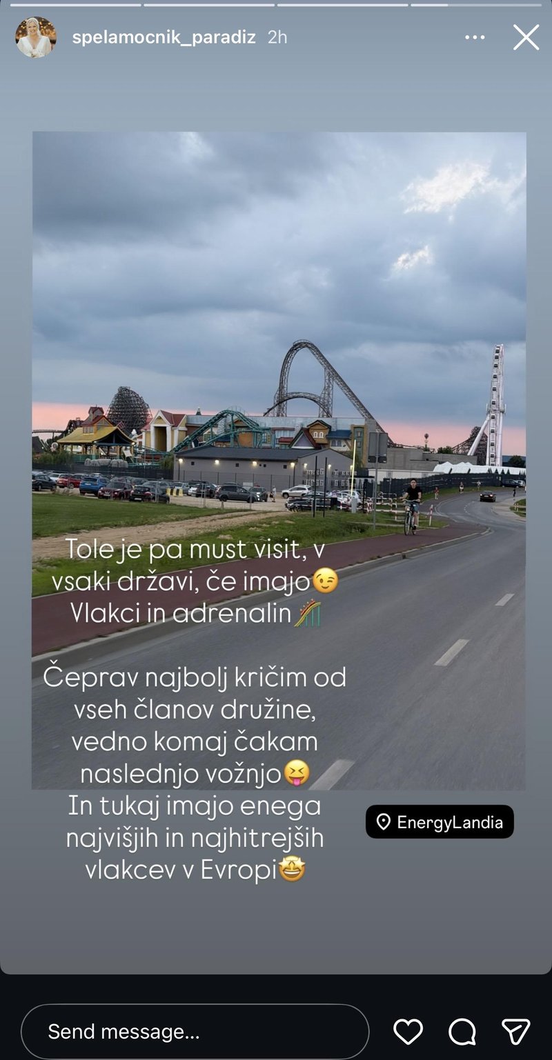 Špela Močnik Paradiž dopust Poljska
