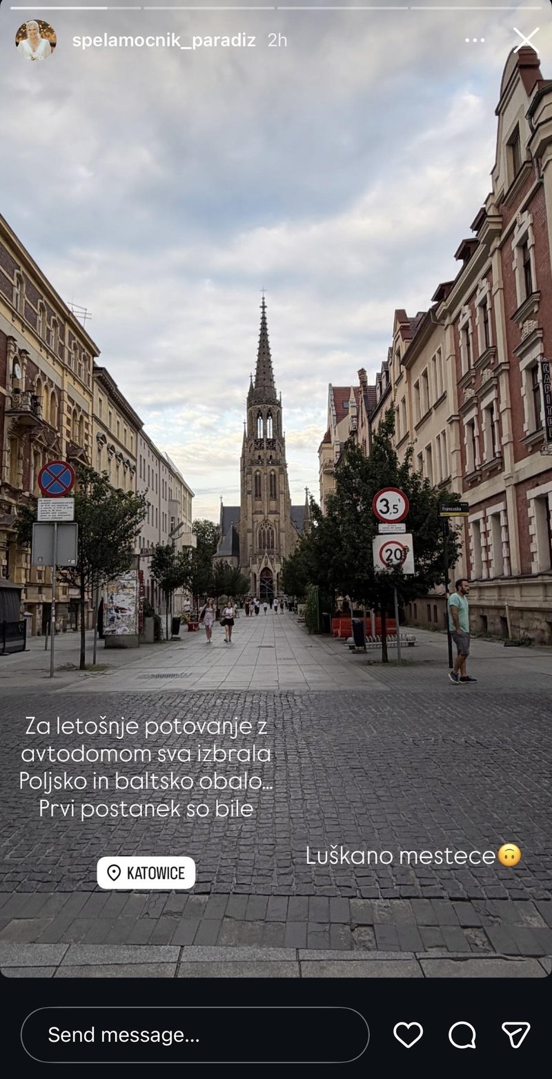 Špela Močnik Paradiž dopust Poljska