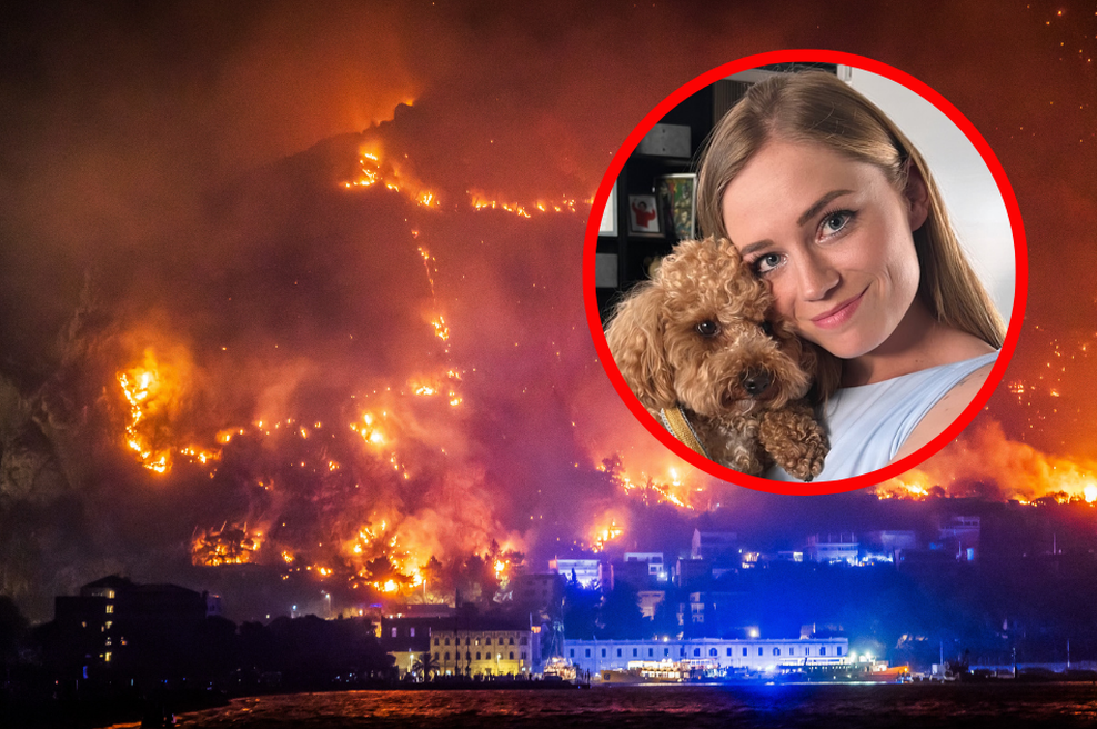 Slovenka o grozljivi noči pri Omišu, ko je ogenj požiral vse pred sabo: "Zadnji klic z mamo je bil grozljiv ..." (foto: Zvonimir Barisin/PIXSELL/BOBO/instagram.com/hanabrvar/fotomontaža)