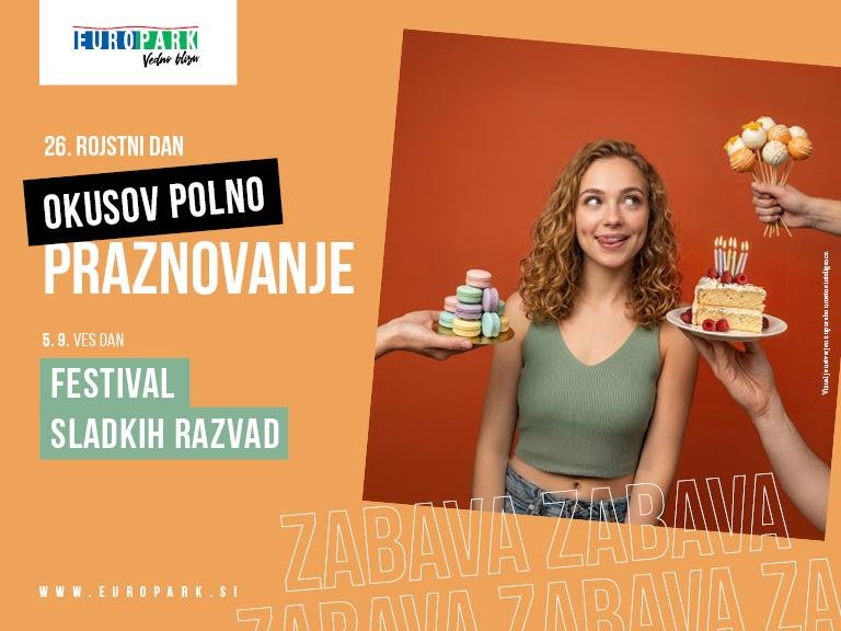 Europark ob 26. rojstnem dnevu vabi na tri dni zabave