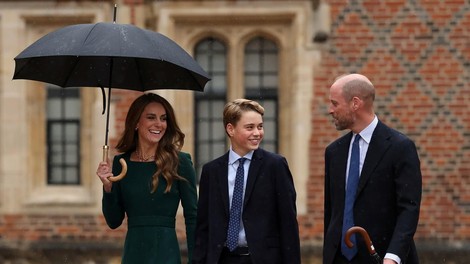 princ George Kate Middleton princesa Catherine princ William