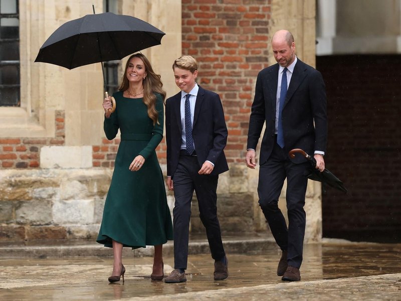 princ George Kate Middleton princesa Catherine princ William