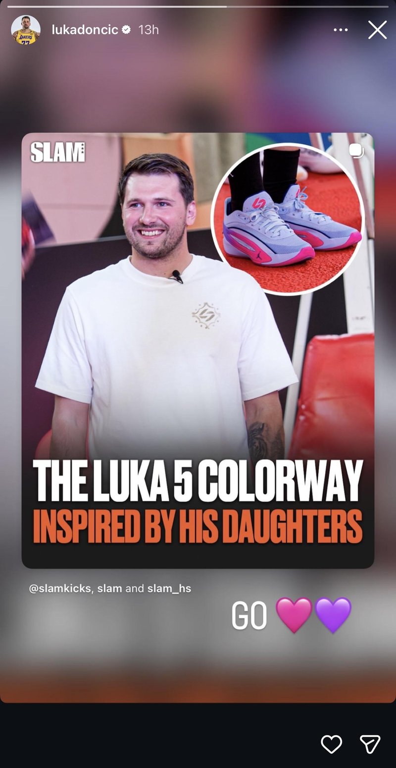 Luka Dončić superge Familia hčerki Olivia in Gabriela