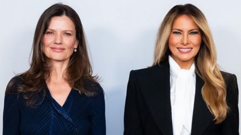 Urška Bačovnik Janša in Melania Trump