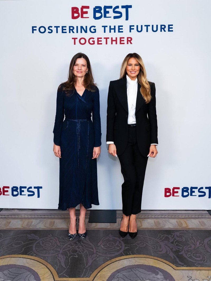 Urška Bačovnik Janša in Melania Trump