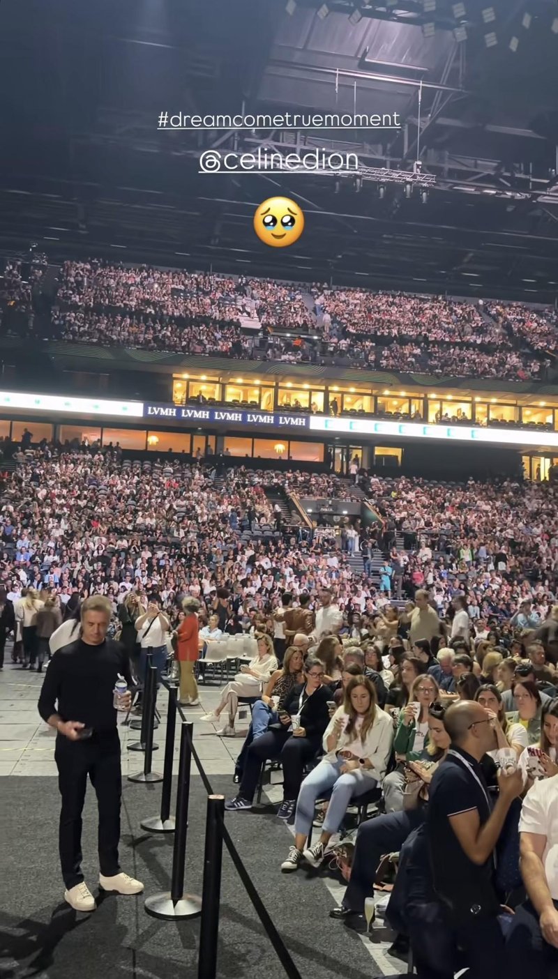 Tina Gaber Golob in Robert Golob koncert Celine Dion