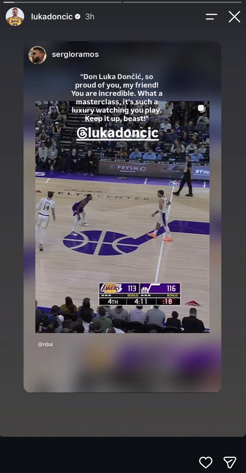Luka Dončić in Sergio Ramos
